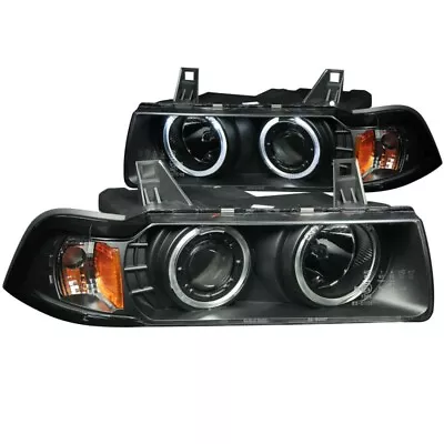 Anzo Projector Headlights Black G2 1 Pc (smd Led) For 92-98 Bmw 3 Series E36 2dr • $230.05