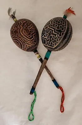 Two (2) Big Peruvian Amazon Butterfly Shaker | Shamanic Rattle • $39.90