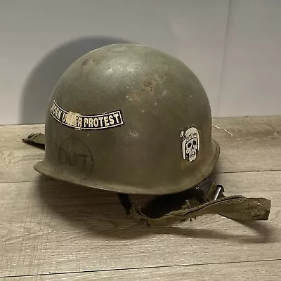 Original US Army Military Steel Helmet • $59.99