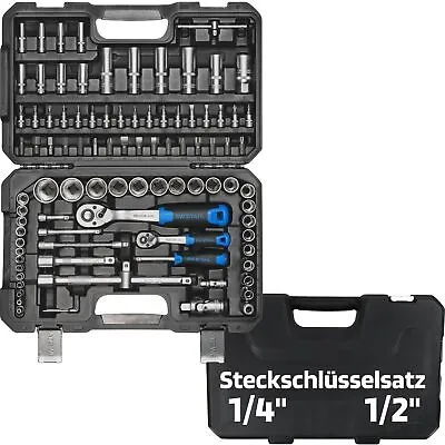 SW-Stahl 97tlg Socket Wrenches Set Box For Set Of Sockets Ratchet Box Key Socket • $128.93