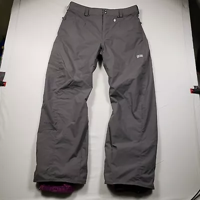 Volcom Nimbus Ski Snowboard Pants Men L Gray Nylon 35-36 Waist Inseam 33 • $44.99