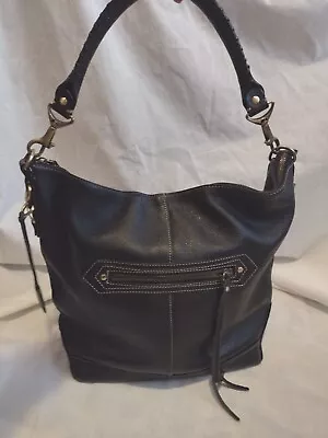 Via Spiga Black Genuine Leather Handbag Purse  • $30