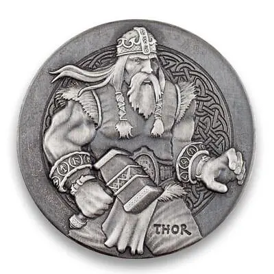 2016 2 Oz Silver Coin THOR Viking Series - Coin + COA ONLY #A429 • $133.51