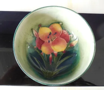 £164 • Buy MOORCROFT Footed Bowl With FREESIA Flower  Dated  1928