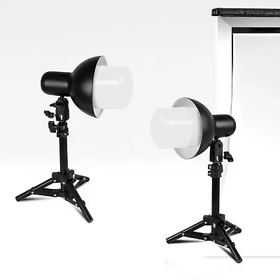 LS Photography Tabletop Mini LED Studio Stand Continuous Lighting Kit Set Of 2 • $44.81