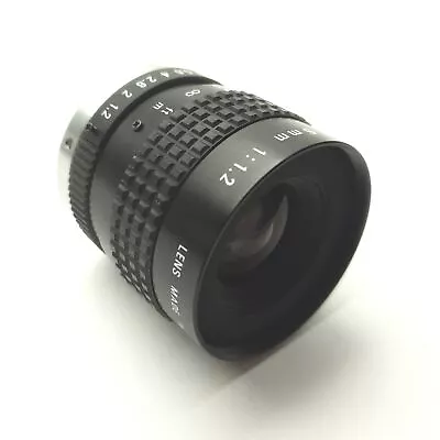 Cosmicar/Pentax C60607 Machine Vision Lens 6mm FL 1/2 Format F/1.2-C C-Mount • $150