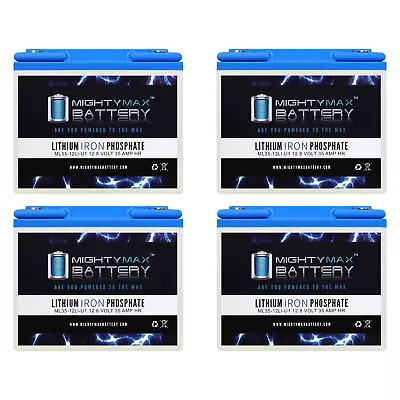 Mighty Max 12V 35AH U1 Lithium Replaces Everest Jennings Traveler Sprint - 4Pack • $639.95