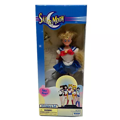IRWIN 2000 6” SAILOR MOON ADVENTURE DOLL Action Figure With Cosmic Crescent Wand • $101.18