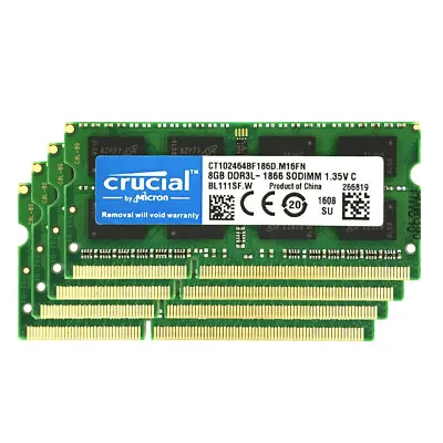 Crucial 32GB 4x 8GB 1866 1867MHz For Late 2015 APPLE IMac 5K MK462LL/A Memory • $41.29