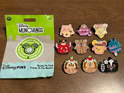 DISNEY MUNCHLINGS SERIES 3 PIN Lilo Stitch Hercules Mochi Cheshire Cat Chip Dale • $10.99