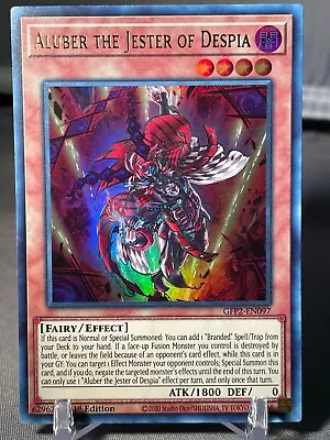 Yu-gi-oh! Tcg Aluber The Jester Of Despia Gfp2-en097  1st Edition Ultra Rare Nm • $3.75