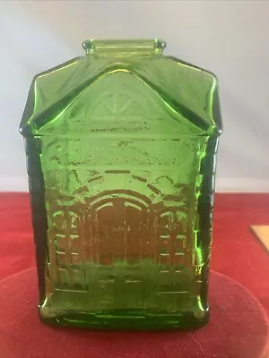 Wheaton New Jersey Bottle 1st National Bank Green Glass Bank • $12.10