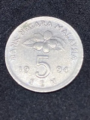 £1 • Buy Malaysia 1994 5 Sen Coin Malaysia Coin