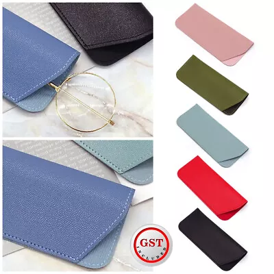 $3.61 • Buy Leather Eyeglass Sunglasses Reading Glasses Case Soft Pouch Bag Pocket Pocket