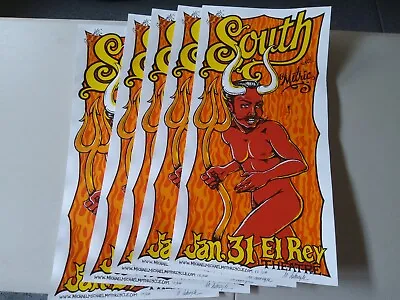 5 SOUTH With METRIC CONCERT POSTERS SIGNED EL RAY DEVIL LOT OF 5 PARK THEATER LE • $69.99