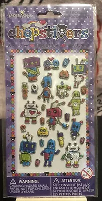 Fashion Angels Chopstixers Novelty Stickers Robots  New 2 Sheets • $11.50