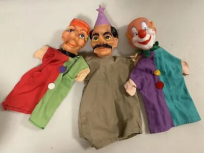 $12.99 • Buy Three Vintage Rubber Head Mr. Rogers Neighborhood Hand Puppets
