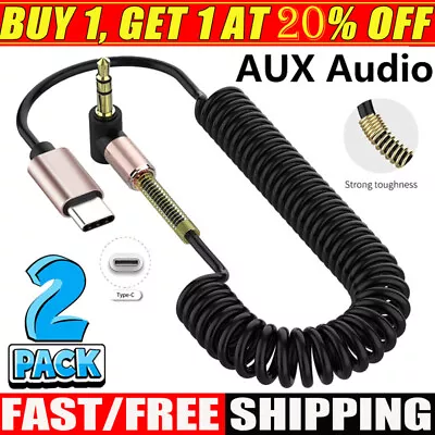 2PCS For IPhone 15/Pro/Max/Plus - USB-C To 3.5mm Aux Cable Audio Cord Car Stereo • $10.99