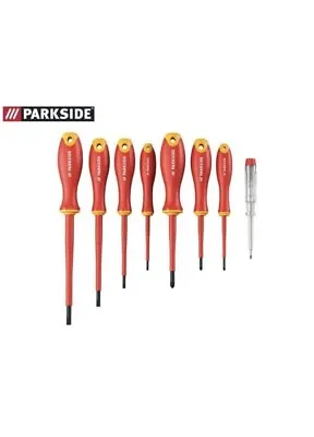 Parkside VDE Screwdriver Set 8 Piece Set High Quality Chromevanadium Steel Red • £8.99