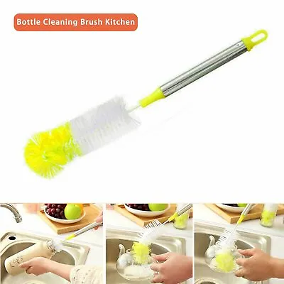 £2.87 • Buy Bottle Cleaning Brush Kitchen Brew Long Handle Scrubbing Clean Tool 32.5cm