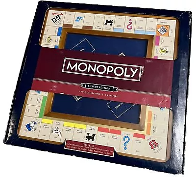 Monopoly Trophy Edition Board Game Cherry Wood Cabinet- Sealed • $135