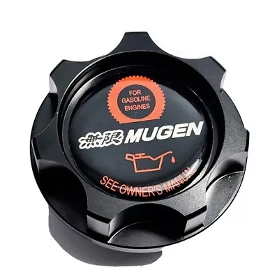 Aluminum Engine Black Oil Cap For Honda & Acura Mugen Red Civic Ek9 Eg Accord 35 • $23.95