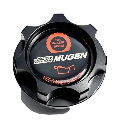 Aluminum Engine Black Oil Cap For Honda And Acura Mugen Red Civic Ek9 Accord 35 • $24.95