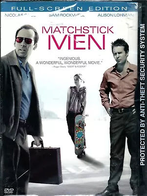 Nicolas Cage In MATCHSTICK MEN On DVD - Brand New Sealed • $6.59