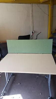 £10 • Buy  Office Desk  Dividers   1200mm, Good Quality In Carpet Green , Never Been Used