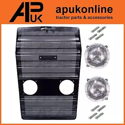 Front Grille Headlights & Fixings Headlamp For Massey Ferguson 290 298 Tractor • £84.95