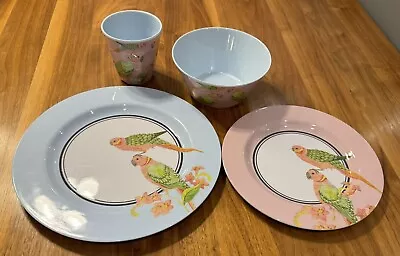 Yvonne Ellen Parakeet Melamine Set • £8.50