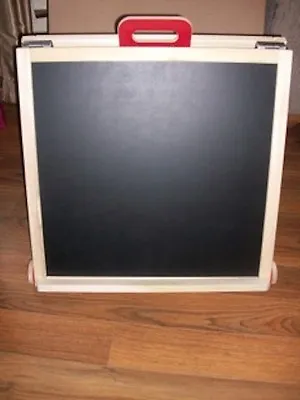 £59.99 • Buy Educational Portable WOODEN Double SIDED Magnetic WHITE BLACK BOARD Easel NEW
