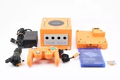 Nintendo GameCube Console Controller Gameboy Player Orange Set Tested Good Japan • £142.71