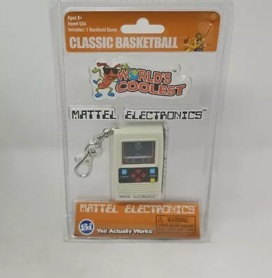 World’s Coolest Mattel Electronics Classic Basketball Keychain Game NIB • $8.19