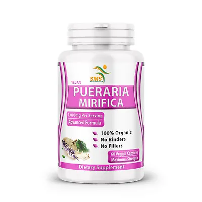 Pueraria Mirifica Breast Butt Female Body Enhancement Pills 60 Veg Cap 5000mg US • $12.62