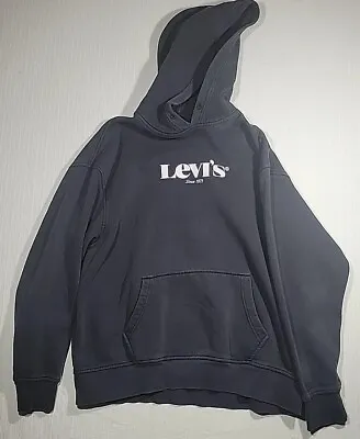 Levi's Mens Navy Blue Hoodie Size Large • $21