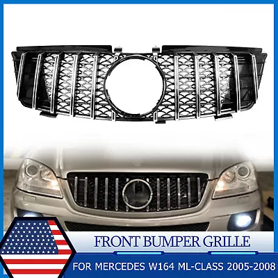 Grille GT For Mercedes-Benz W164 ML-Class ML350 ML500 ML550 ML63 AMG 2005-2008 • $66