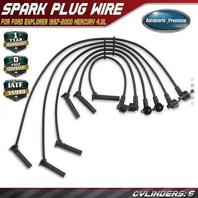 $29.49 • Buy 6x Spark Plug Wire Sets For Ford Explorer 1997-2000 Mercury Mountaineer V6 4.0L