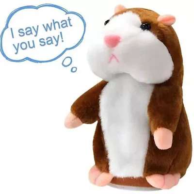 Talking Hamster Plush Toy Repeats What You Say Mimicry Pet Toy 16CM • $14.62