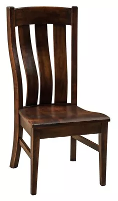 (4) Amish Arts & Crafts Shaker Dining Side Chair Slat Back Solid Wood Chesterton • $1599