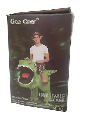 T-REX Dinosaur Rider Inflatable Dino Halloween Costume Outfit One Size Fits Most • $35.99