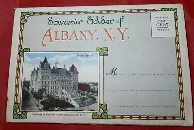 Vintage Souvenir Booklet  Albany New York 18 Scenes Each - Fold Out  • $4.99