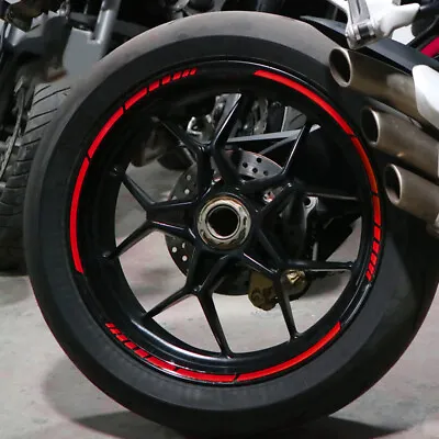 $7.99 • Buy Reflective Motorcycle Car Wheel Rim Edge Protector Tire Guard Sticker Line Strip