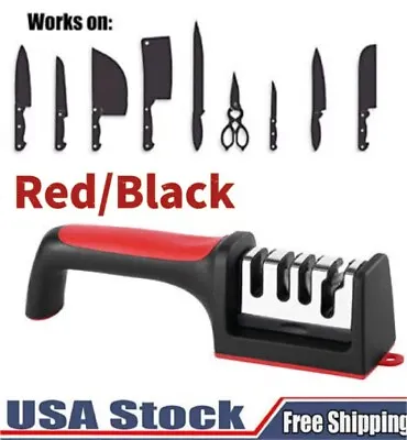 4 Solt Knife Sharpener Professional Ceramic Tungsten Kitchen Sharpening System • $5.45