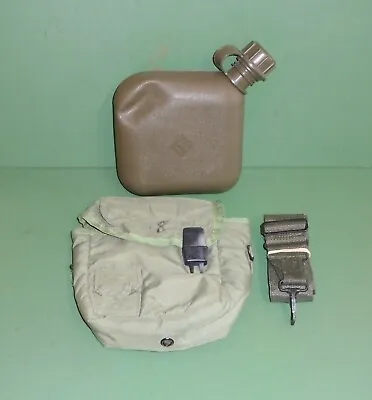 USGI 3 Piece 2 Quart Canteen Setup OD Green Canteen Cover & Carry Strap • £23.14