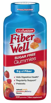 Vitafusion 220 Fiber Well Gummies Sugar Free EXP 05/2025 • $30.97