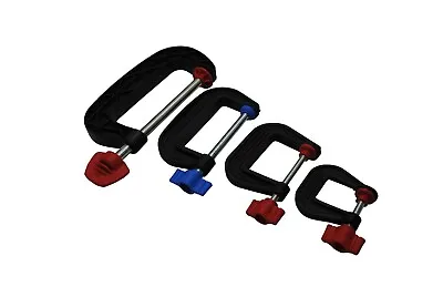 Linic UK Made G Clamps Set X 4 G Clamps 4  3  2  1 . H4432 • £9.60