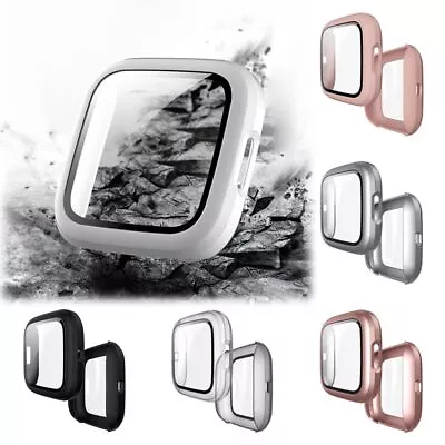 With 9H Tempered Glass Hard Matte PC Case For Fitbit Versa 2 Band Smart Watch • $11.85