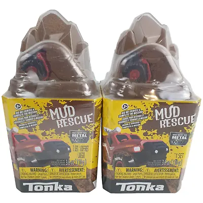 Lot Of 2 New Tonka Mighty Metal Movers Mud Rescue 4 WDs Trucks Red Retired 2020 • $25