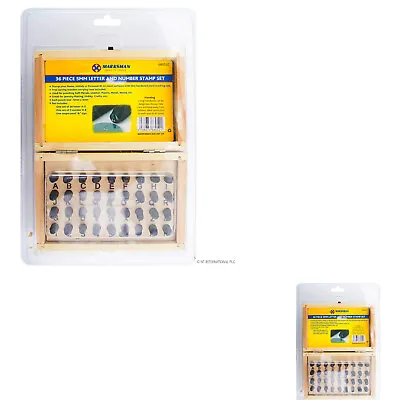 36pc Large Letter And Number Punch Metal Stamp Security Marker 5mm Set Hand Tool • £9.49